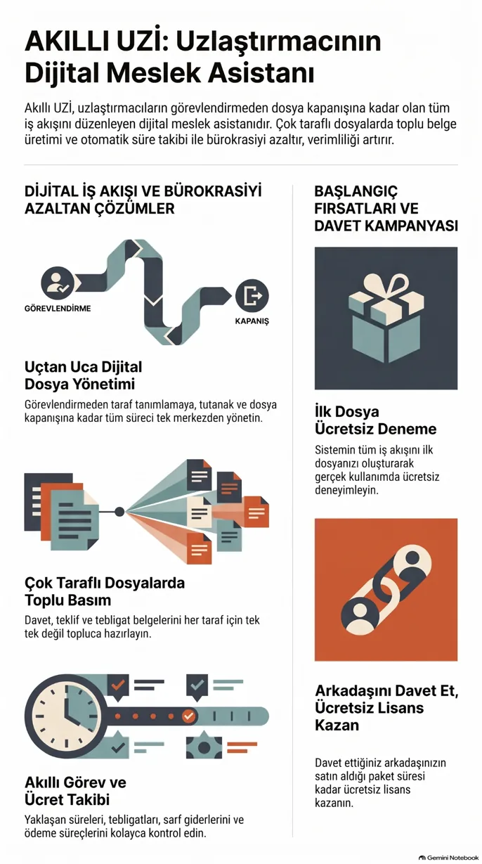 Akıllı UZİ için hazırlanan görsel tanıtım afişi